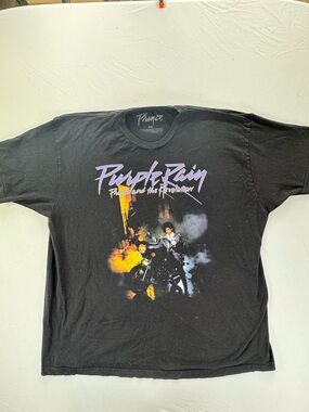 Prince Purple Rain Prince and the Revolution Black Graphic T Shirt XXL